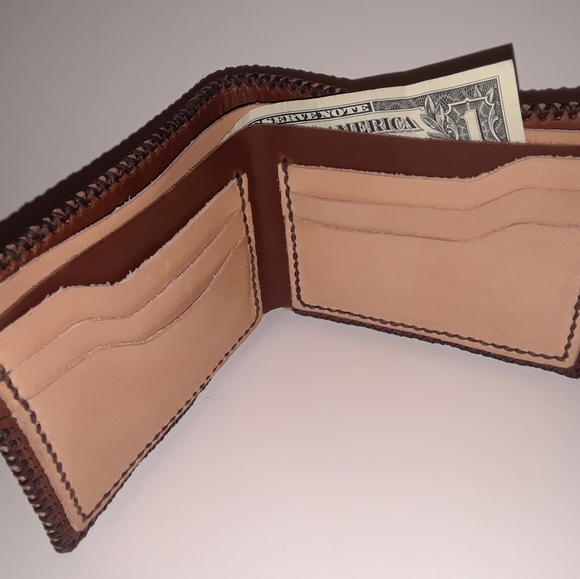 Handmade Arkansas "A" Razorback Wallet - Picture 3 of 5